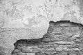Old cracked brick wall background. Royalty Free Stock Photo