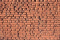 Old cracked brick wall. Colorful texture background Royalty Free Stock Photo