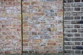 Old cracked brick wall texture. Surface and backound for web design Royalty Free Stock Photo