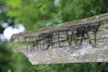 Old Cracked Bridleway Signpost Closeup Royalty Free Stock Photo