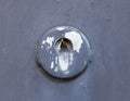 Old cracked and broken keyhole Royalty Free Stock Photo
