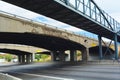 Old Cracked Concrete Highway Overpass