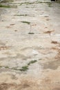 Old, cracked concrete, to renovate and prepare the garden for summer