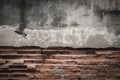 Old cracked concrete vintage brick wall background Royalty Free Stock Photo