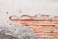 Old cracked concrete vintage brick wall background, Textured background Royalty Free Stock Photo