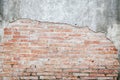 Old cracked concrete vintage brick wall background, Textured background Royalty Free Stock Photo