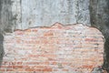 Old cracked concrete vintage brick wall background, Textured background Royalty Free Stock Photo