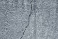 Old cracked concrete wall texture. Broken rough gray cement slab grunge background Royalty Free Stock Photo