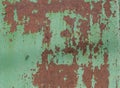 Old  cracked paint. Iron surface. Rust. Rust texture. Rusty metal wall. Royalty Free Stock Photo