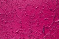 Pink peeling paint on texture Royalty Free Stock Photo