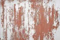 Old cracked paint on the steel door. Texture, pattern background. The door cracked with paint, paint behind the iron. white color Royalty Free Stock Photo