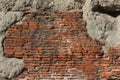 Old cracked red bricks wall texture Royalty Free Stock Photo