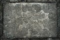 Old cracked stone or marble frame for background or texture Royalty Free Stock Photo