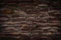 Old cracked stone wall texture. Masonry background with copy space Royalty Free Stock Photo