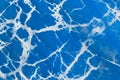 Old cracked surface blue crack concrete broken wall cement damaged background pattern Royalty Free Stock Photo