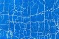 Old cracked surface blue crack concrete broken wall cement damaged background pattern Royalty Free Stock Photo
