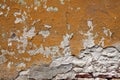 Old cracked wall texture with bricks Royalty Free Stock Photo