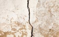 Old cracked whitewashed wall Royalty Free Stock Photo