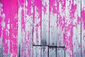 Old cracked wooden shield painted with pink paint. Abstract background Royalty Free Stock Photo