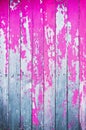 Old cracked wooden shield painted with pink paint. Abstract background Royalty Free Stock Photo