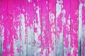 Old cracked wooden shield painted with pink paint. Abstract background Royalty Free Stock Photo