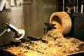 Old craftmanship of wood machining