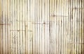 Old crafts grungy background , nature bamboo fence in weave patterns texture Royalty Free Stock Photo