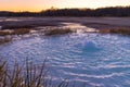 Old Crater in Manziana - carbon dioxide coming out of the earth through water and forming small geyser