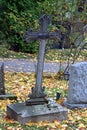 Old cross on cemetery