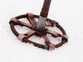 Old Cross Country Ski Pole Royalty Free Stock Photo