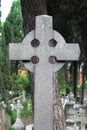 Old cross gravestone Royalty Free Stock Photo