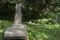 Old cross gravestone in Poland Royalty Free Stock Photo