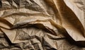 Old crumpled dark brown paper, paper vintage texture background Royalty Free Stock Photo