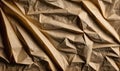 Old crumpled dark brown paper, paper vintage texture background Royalty Free Stock Photo