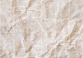 Old crumpled newspaper texture background Royalty Free Stock Photo