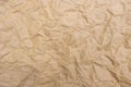 Old crumpled texture brown cardboard sheet of empty paper . Royalty Free Stock Photo