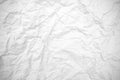 Old crumpled texture white cardboard sheet of empty paper. Royalty Free Stock Photo