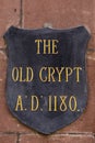 The Old Crypt in Chester Royalty Free Stock Photo