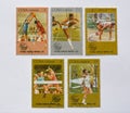 Old Cuba postage stamps, sports