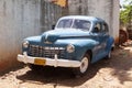 An old Cuban car parked, Trinidad, Cuba Royalty Free Stock Photo