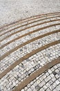 Old curved stone steps Royalty Free Stock Photo