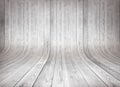 Old curved wooden background