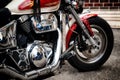 Old custom motorcycle Royalty Free Stock Photo