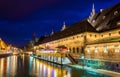 Old Customs House (Ancienne douane) with the Ill river in Strasbourg