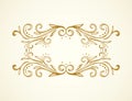Vignette. Vector drawing Royalty Free Stock Photo