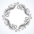 Vignette. Vector drawing Royalty Free Stock Photo