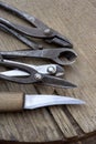 Old Cutting Tools Royalty Free Stock Photo