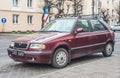 Old Czechoslovak car Skoda Favorit parked Royalty Free Stock Photo