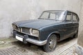 Abandoned old Renault car on the streets of Bucharest Royalty Free Stock Photo