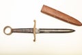 Ring dagger with wooden scarbard